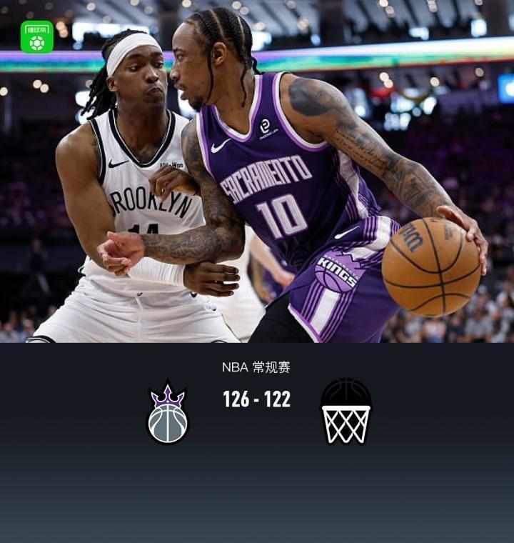  国王队逆转取胜，蒙克爆发引领球队险胜篮网。 体育新闻